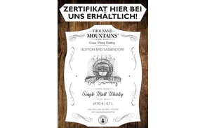 Single Malt Whisky aus Bad Sassendorf