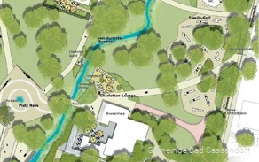 Mit dem Projekt "Kurpark 3.0" entstehen viele neue Angebote im Kurpark Bad Sassendorf, z. B. ein Barfußpfad und ein Niedrigseilgarten.