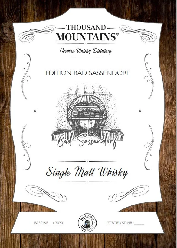 Bild vom Zertifikat Whisky
